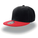 Бейсболка SNAP BACK, 6 клиньев, пластиковая застежка черный, красн