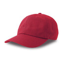 Бейсболка DAD HAT-S, 6 клиньев, металлическая застежка красн