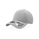 Бейсболка UNI-CAP PIQUET, без панелей и швов, без застежки сер
