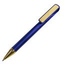 Ручка шариковая GLOSSY GOLD сизый, золотист