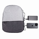 Набор подарочный POWER BEAM: рюкзак c USB портом и power bank сер