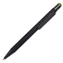 Ручка шариковая FACTOR BLACK со стилусом черный, зелен