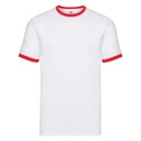 Футболка мужская RINGER T 160 красный, бел