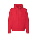 Толстовка с начесом PREMIUM HOODED SWEAT JACKET 280 красн