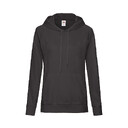 Толстовка женская без начеса LIGHTWEIGH HOODED SWEAT 240 черн