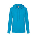 Толстовка женская без начеса LIGHTWEIGH HOODED SWEAT 240 голубой лазурн