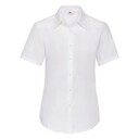 Рубашка женская SHORT SLEEVE OXFORD SHIRT LADY-FIT 130 бел
