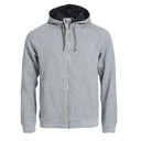 Толстовка мужская CLASSIC HOODY FULL ZIP 300 серый меланж