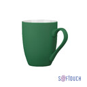 Кружка "Trend", покрытие soft touch зелен