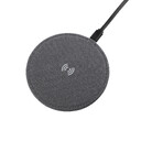Настольное беспроводное зарядное устройство "Cool Gray", переработанный пластик (RPET), серый