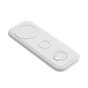 Настольная беспроводная (15W) зарядная станция "Snow Board" для смартфона, часов и наушников бел