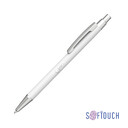 Ручка шариковая "Ray", покрытие soft touch бел