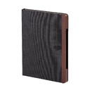 Блокнот "Wood" с ореховым магнитным пеналом (без ручки) черн
