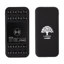 Беспроводное зарядное устройство "Sticky SOFTTOUCH", 10000 mAh с подсветкой логотипа и присосками черн