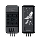 Беспроводное зарядное (22.5/15W) устройство "Topfull SOFTTOUCH" 10000 mAh с подсветкой лого, присосками, встроенными кабелями, с подставкой черн