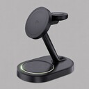 Беспроводная зарядная станция 3 в 1 MagSafe QI2 NEO Galaxy, черная, Deppa