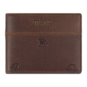 Портмоне Mano "Don Leon", натуральная кожа в коричневом цвете, 11 х 8,6 см