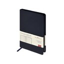 Ежедневник А5 "Megapolis Color" soft-touch, темно-синий navy