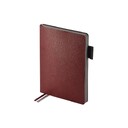 Ежедневник А5 датированный "Boston" 2027, бордовый с серым обрезом