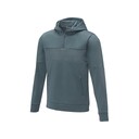 Мужской свитер анорак Sayan на молнии на половину длины с капюшоном, steel grey