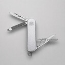 Нож перочинный Stinger, 62 мм, 4 функции, материал рукояти алюминий (серебристый), в картонной коробке