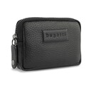 Ключница BUGATTI ЭЛЬЗА | ELSA, с защитой данных RFID, чёрная, воловья кожа/полиэстер, 11х2х7 см