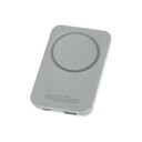 Магнитный беспроводной внешний аккумулятор "MagnetIQ", 5000 mah, 10 W, серый Cool gray 7C