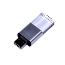 USB-флешка промо на 32 Гб прямоугольной формы, выдвижной механизм, черный