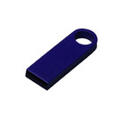 USB 2.0-флешка на 512 Мбайт с мини чипом и круглым отверстием, синий