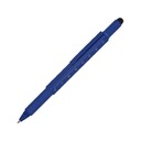 Ручка шариковая металлическая "Tool", синий. Встроенный уровень, мини отвертка, стилус