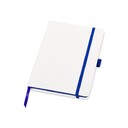 Блокнот "ColorNote White", твердая обложка A5, 80 листов, белый с синим