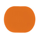 ПАТЧ ОВАЛ soft-touch (оранжевый ) 6,0 х 5,0 см