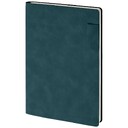 Ежедневник недатированный 17х24 см Lable Touch (Nubuck Touch тёмно-зелёный)