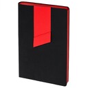 Ежедневник недатированный 15х21 см Bookmark (Soft Touch чёрный + Nice Touch Ultra красный)