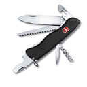 Нож Victorinox Forester, 111 мм, 12 функций, с фиксатором лезвия, черный
