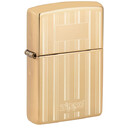 Зажигалка Zippo Classic с покрытием High Polish Brass, латунь/сталь, золотистая, 38x13x57 мм