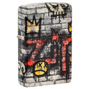 Зажигалка ZIPPO Graffiti King с покрытием 540 Matte, латунь/сталь, разноцветная, матовая, 38x13x57 м