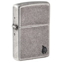 Зажигалка ZIPPO Armor Пламя c античным серебристым покрытием | Flame Antique Silver, латунь/сталь, с