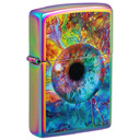 Зажигалка ZIPPO Spacey Eye с покрытием Multi Color, латунь/сталь, разноцветная, глянцевая, 38x13x57