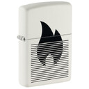 Зажигалка ZIPPO Flame Gradient Design White Matte, латунь/сталь, белая, матовая