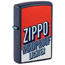 Зажигалка ZIPPO Color Block Design с покрытием Navy Matte, латунь/сталь, синяя, 38x13x57 мм, шт