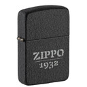 Зажигалка ZIPPO 1941 Replica, с покрытием Black Crackle, черный, матовая, 38x13x57 мм, шт