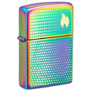 Зажигалка ZIPPO Dot Matrix с покрытием Multi Color, латунь/сталь, разноцветная, глянцевая, 38x13x57