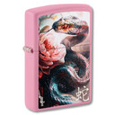 Зажигалка ZIPPO Mazzi Anaconda с покрытием Pink Matte, латунь/сталь, розовая, матовая, 38x13x57 м, ш