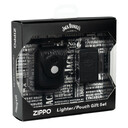 Набор Zippo Jack Daniels®: зажигалка с покрытием Black Matte и кожаный чехол в подарочной коробке
