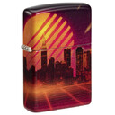 Зажигалка Zippo Cyber City с покрытием 540 Matte, латунь/сталь, оранжевая 38x13x57 мм
