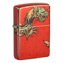 Зажигалка Zippo Dragon Design с покрытием 540 Tumbled Brass, латунь/сталь, разноцветная, 38x13x57 мм