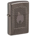 Зажигалка Zippo Armor® с покрытием Black Ice®, латунь/сталь, чёрная, 29x10x60 мм