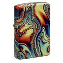 Зажигалка Zippo Swirl с покрытием Glow In The Dark Green, латунь/сталь, разноцветная, 38x13x57 мм