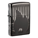 Зажигалка Zippo Classic с покрытием High Polish Black, латунь/сталь, черная, глянцевая, 38x13x57 мм
